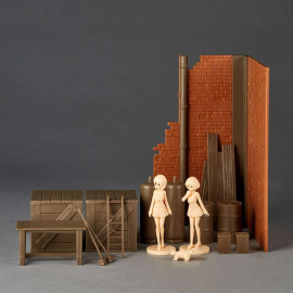 Girls Und Panzer Last Chapt Garage Set (a) Artpla Model Kit 
