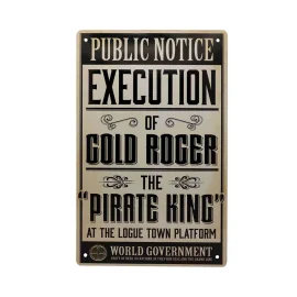 Poster One Piece - Set de 3 plaques en métal 