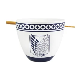 ATTACK ON TITAN - Bol à Ramen avec Baguette 470ml - Emblem 