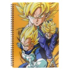 DRAGON BALL Z - Yellow - Notebook Effet Lenticulaire 3D 