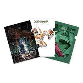 Jujutsu Kaisen set 3 pochettes transparentes Itadori & Sukuna 