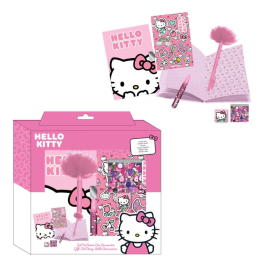 HELLO KITTY - Set de Papeterie - Journal + accessoires 6pc. 