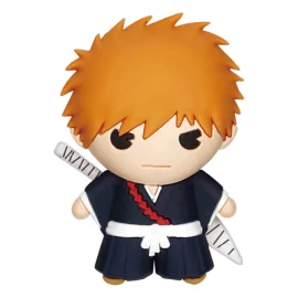 Porte-clé Bleach 3D aimants PVC à dos toucher doux Ichigo 