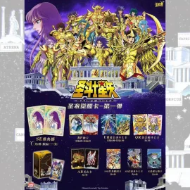 Saint Seiya Chevaliers du Zodiaque Trading Cards Serie 1 Boite de 18 Pochettes de 5 Cartes 