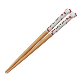 HELLO KITTY - Kawai Kitty - baguettes en bois 16cm 
