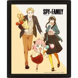 Spy X Family Cool Vs Family 3D Lenticular Poster Framed 