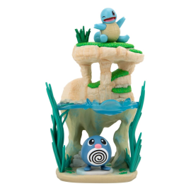 Pokémon - figurines Environment Set Lac de rive & Ptitard & Carapuce 5 cm 