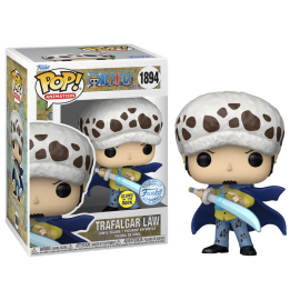 Figurine Pop Funko ONE PIECE - POP Animation N° 1894 - Law avec Blue Anesthesia (GitD) 