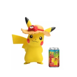 Figurine Pokemon Soda Pikachu Days Pikachu Chapeau De Paille 8cm 