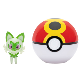 Figurine Pokémon - Clip'n'Go Poké Balls Poussacha & Bis Ball 