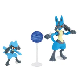 Figurine Pokemon Pokepla 44 Riolu & Lucario 