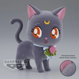Figurine Sailor Moon Fluffy Puffy Dress Up Style Luna 8cm -W96 