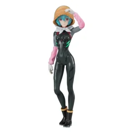 Figurine Rebuild of Evangelion Pop Up Parade Rei Ayanami Tentative Name Farming Ver. 17 cm 