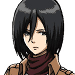 personnage anime - ACKERMAN Mikasa