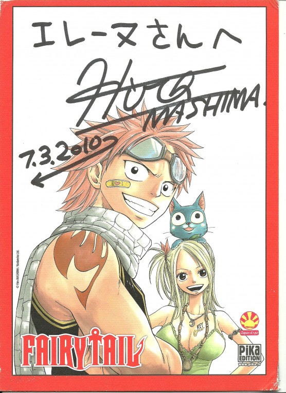 Dédicace Fairy Tail