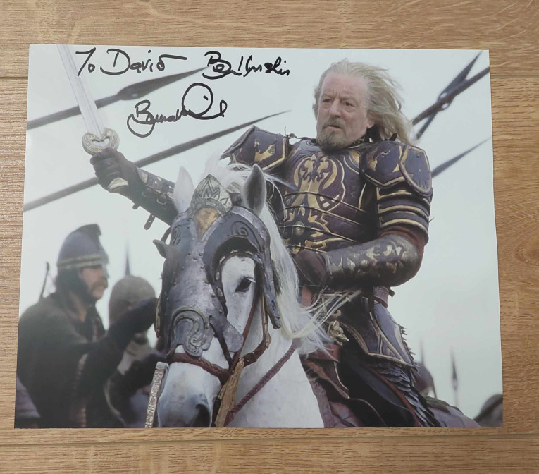 Autographe de Bernard Hill - The Lord of the Rings