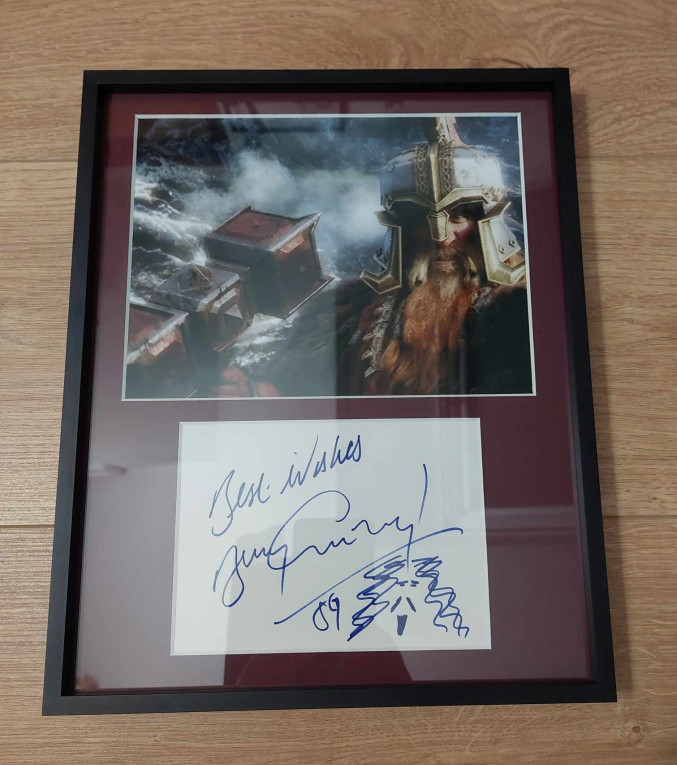 Autographe de Billy Connolly - The Hobbit