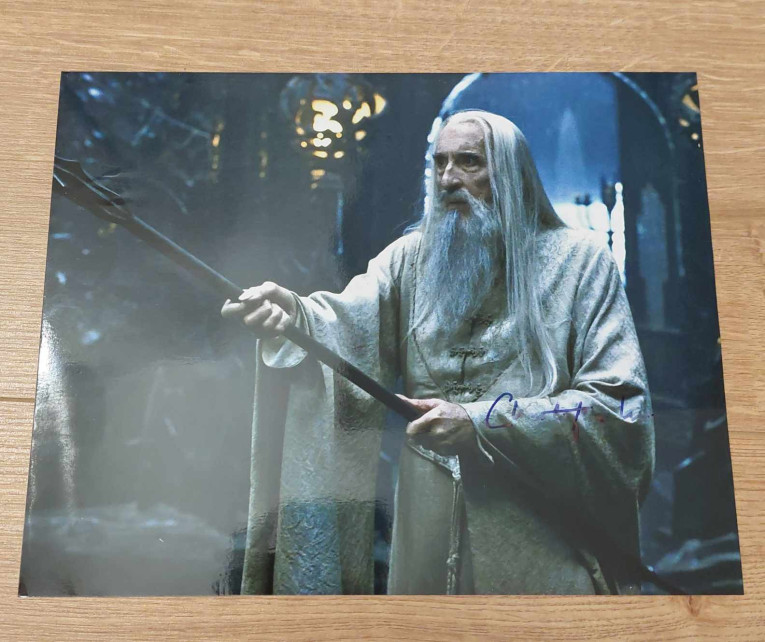 Autographe de Christopher Lee - The Lord of the Rings