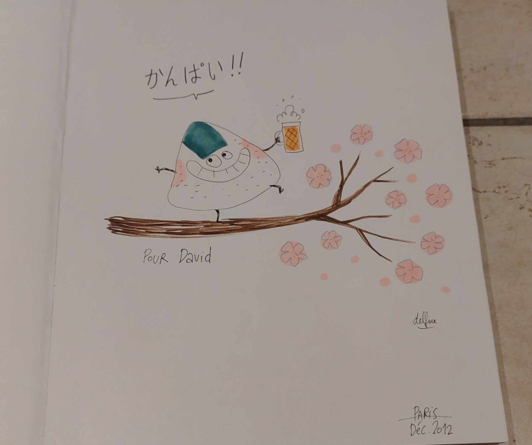 Dédicace de Delfine - Tokyo Ohanami