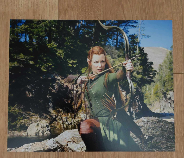 Autographe d'Evangeline Lilly - The Hobbit