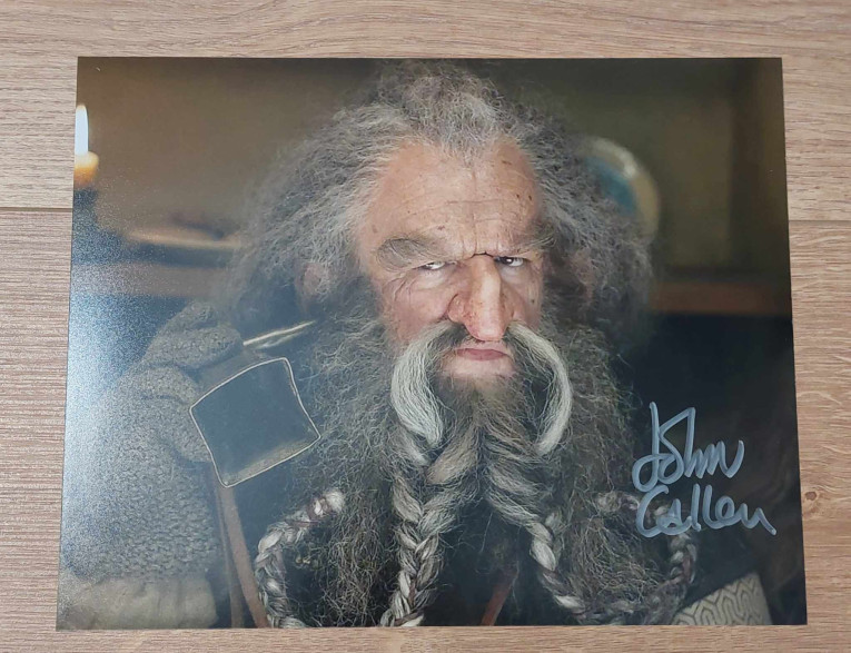 Autographe de John Callen - The Hobbit