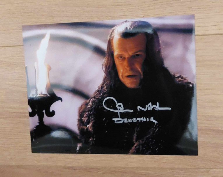 Autographe de John Noble - The Lord of the Rings