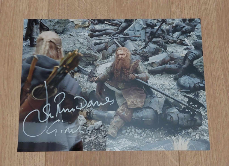 Autographe de John Rhys Davis 1 - The Lord of the Rings