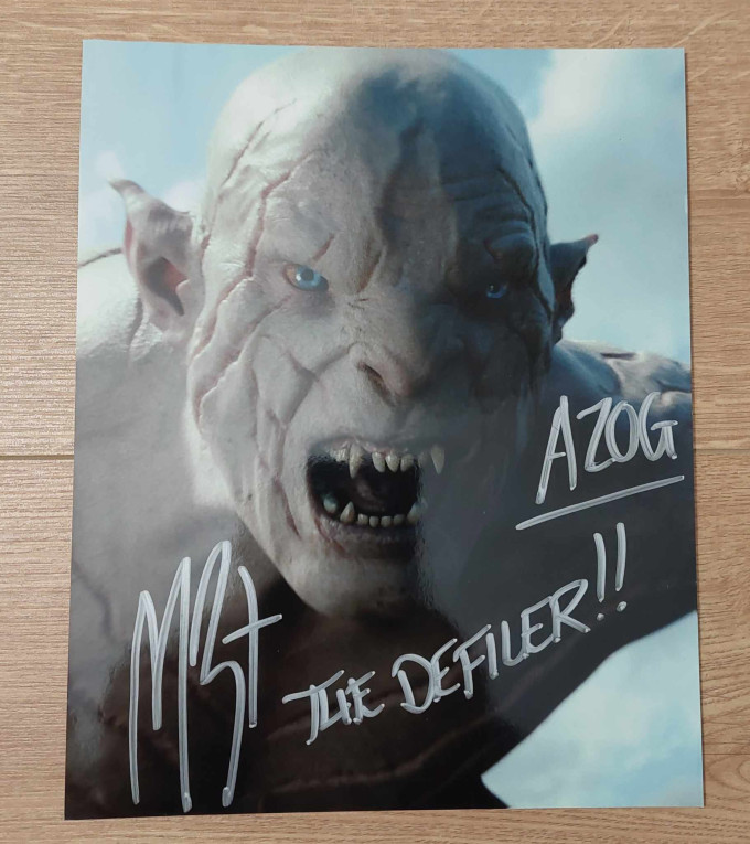 Autographe de Manu Benett - The Hobbit