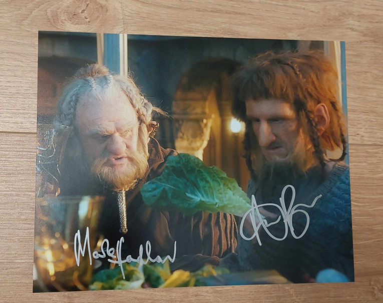 Autographe de Mark Hadlow et Adam Brown - The Hobbit