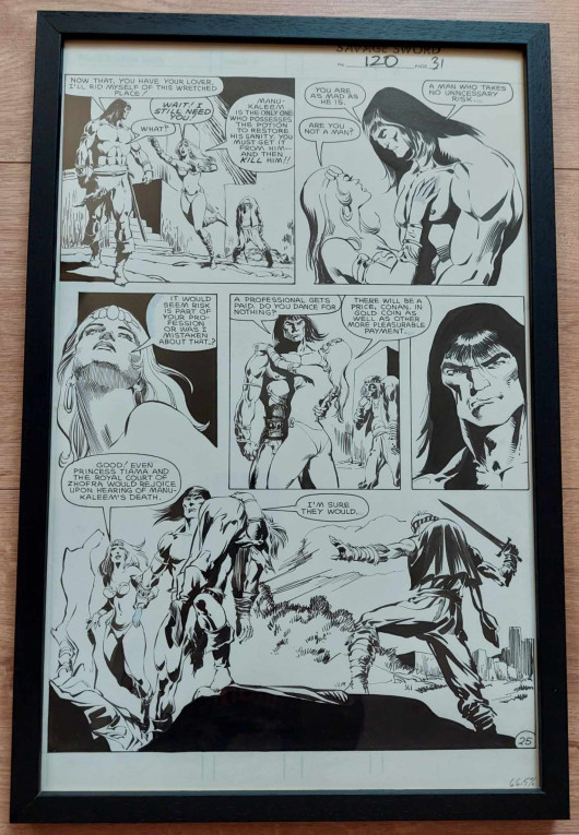Savage Sword of Conan - Planche originale