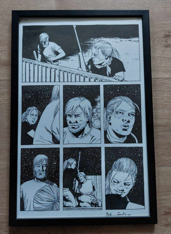 The Walking Dead - Planche originale encrée