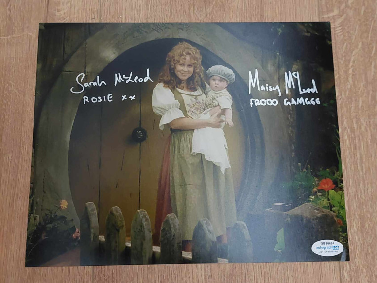 Autographe de Sarah McLeod et Maisy McLeod- The Lord of the Rings