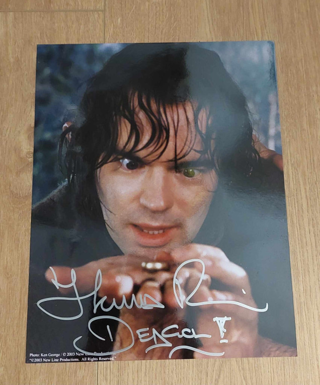 Autographe de Thomas Robins - The Lord of the Rings