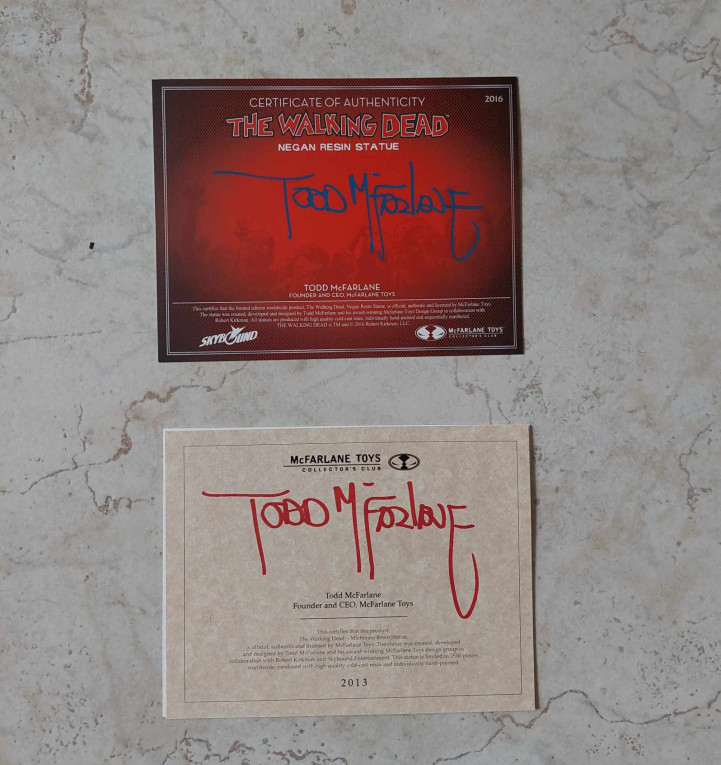 Signature de Todd McFarlane
