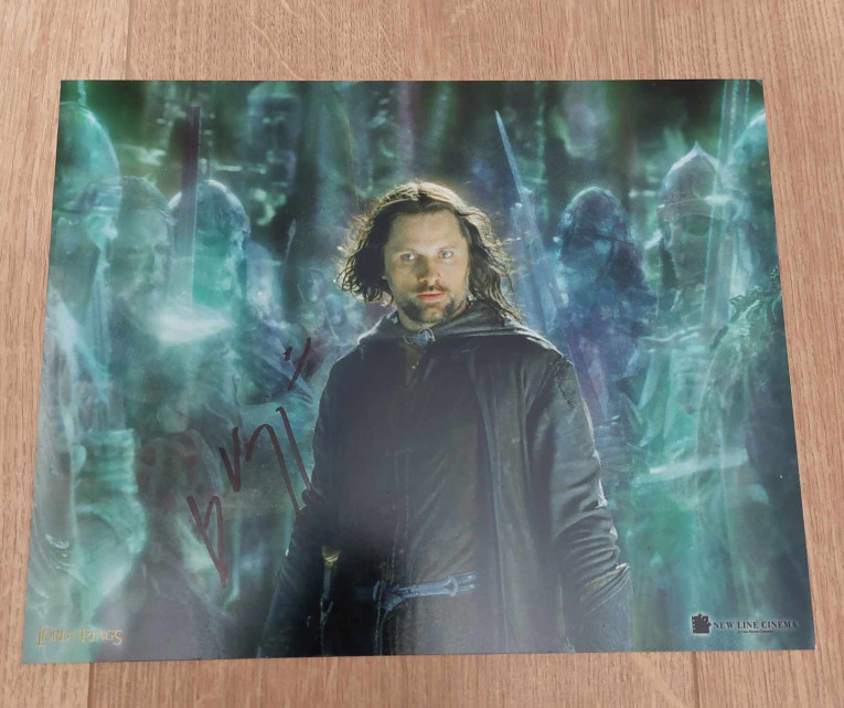 Autographe de Viggo Mortensen - The Lord of the Rings