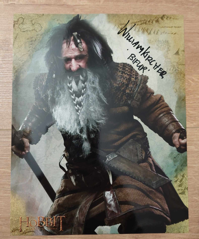 Autographe de William Kircher - The Hobbit