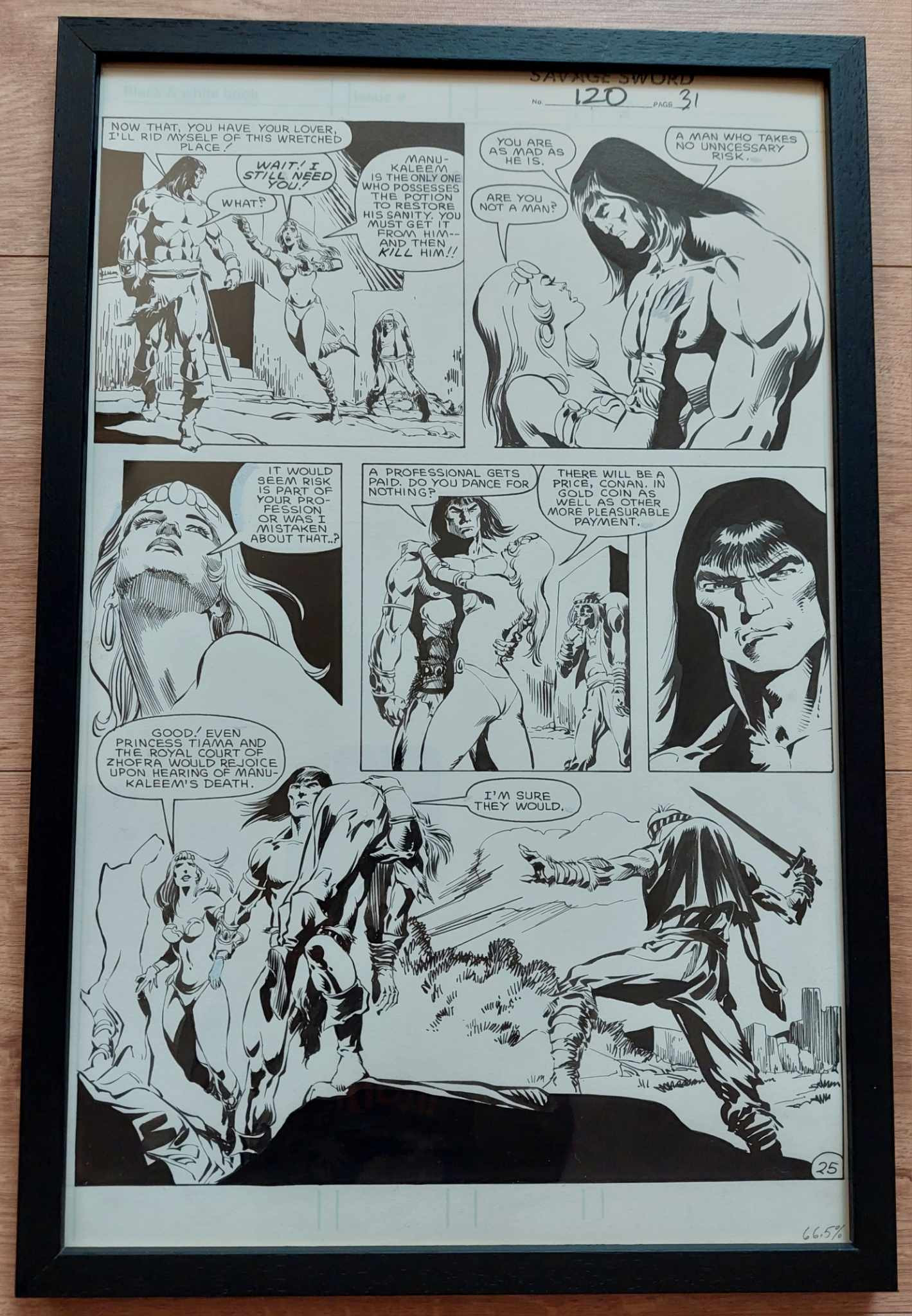 Savage Sword of Conan - Planche originale
