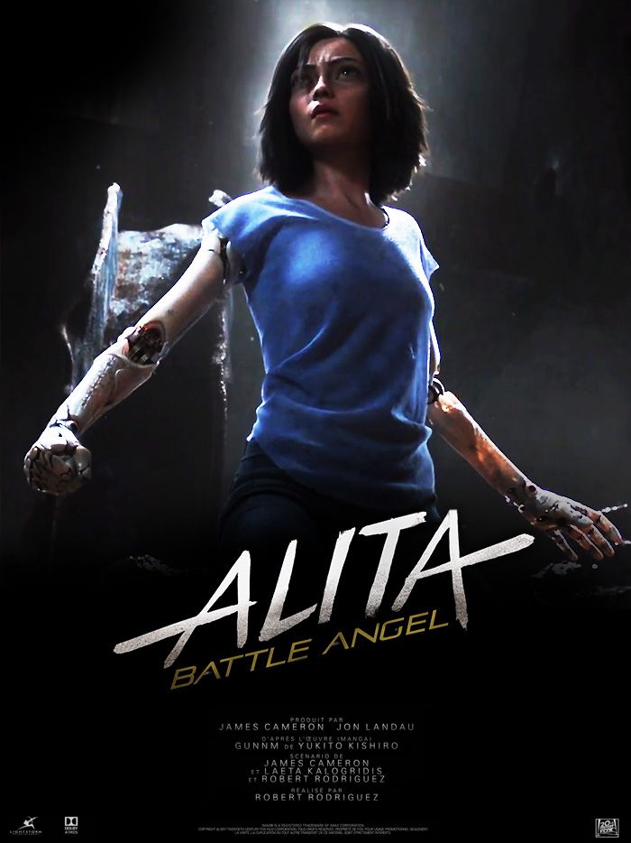 Gunnm par James Cameron Alita-battle-angel-poster-us