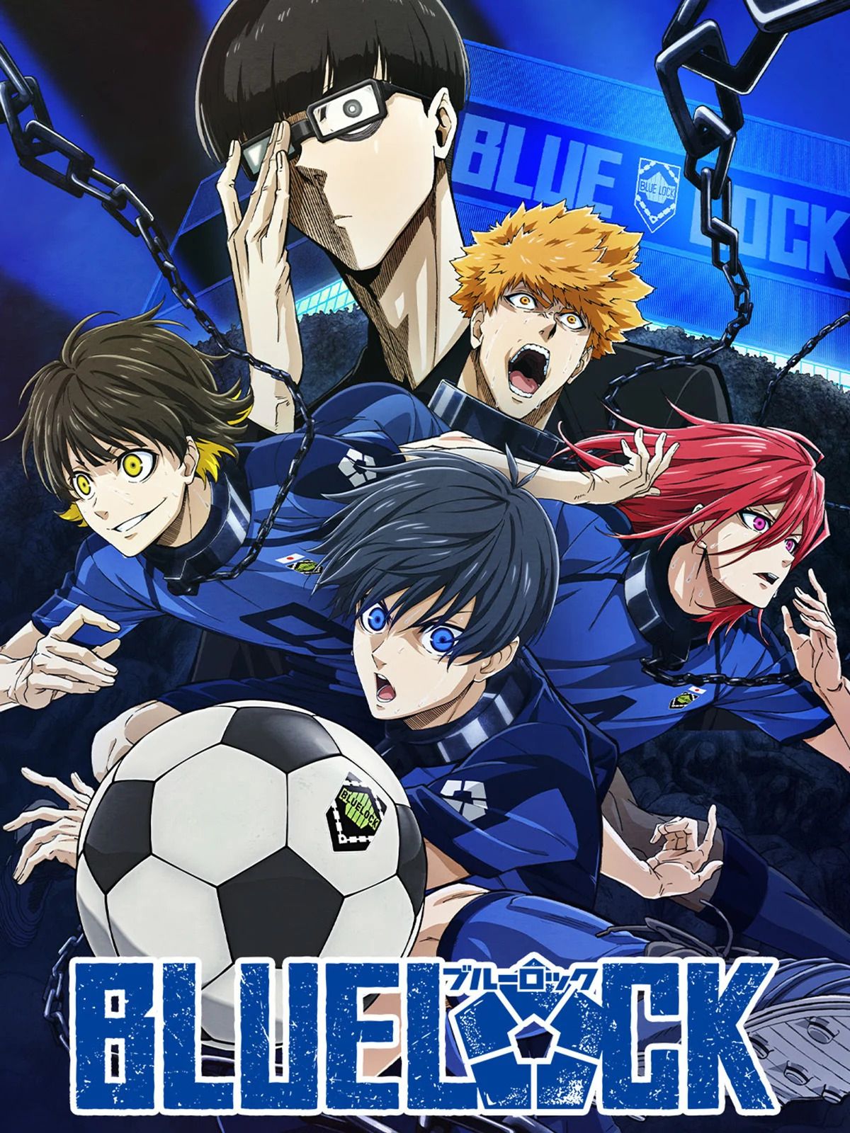 Blue Lock Blue-lock-anime-affiche