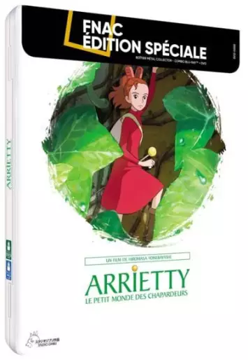 vidéo manga - Arrietty Le Petit Monde des Chapardeurs Boîtier Métal Exclusivité Fnac Combo Blu-ray DVD