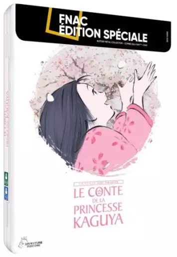 vidéo manga - Conte de la Princesse (le) Kaguya Boîtier Métal Exclusivité Fnac Combo Blu-ray DVD