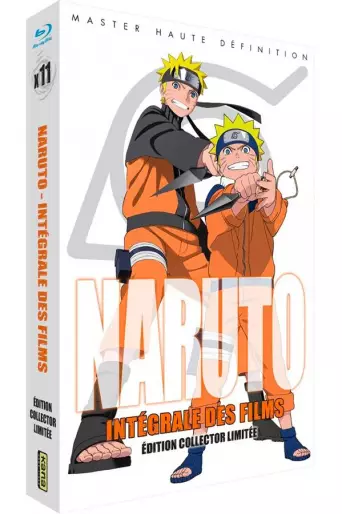 vidéo manga - Naruto -  Les 11 Films - Collector Limitée A4 - Blu-Ray