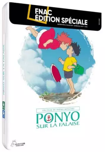 vidéo manga - Ponyo sur la Falaise Boîtier Métal Exclusivité Fnac Combo Blu-ray DVD