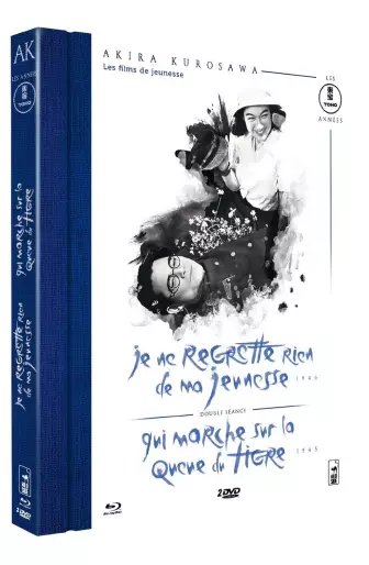vidéo manga - Akira Kurosawa - Les films de jeunesse : Je ne regrette rien de ma jeunesse + Qui marche sur la queue du tigre - Combo DVD BR
