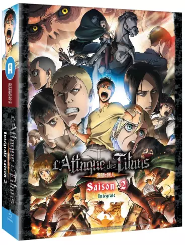 vidéo manga - Attaque des Titans (l') (Saison 2) - Intégrale - Blu-Ray