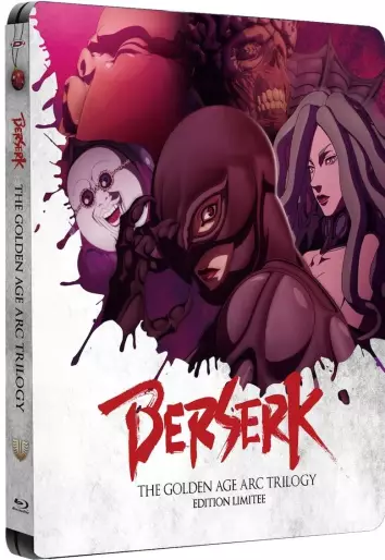 vidéo manga - Berserk - The Golden Age Arc Trilogy - DVD - Steelbook