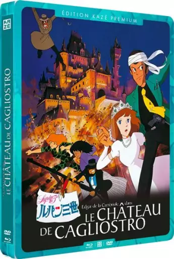 vidéo manga - Edgar de La Cambriole - Film 2 - Le Château de Cagliostro Steelbook DVD+Blu-Ray
