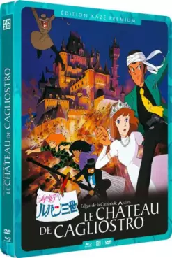Manga - Edgar de La Cambriole - Film 2 - Le Château de Cagliostro Steelbook DVD+Blu-Ray