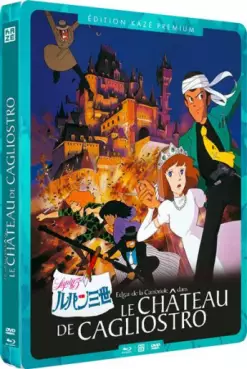 anime - Edgar de La Cambriole - Film 2 - Le Château de Cagliostro Steelbook DVD+Blu-Ray