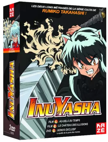 vidéo manga - Inuyasha Coffret Films 1 et 2 + Bonus